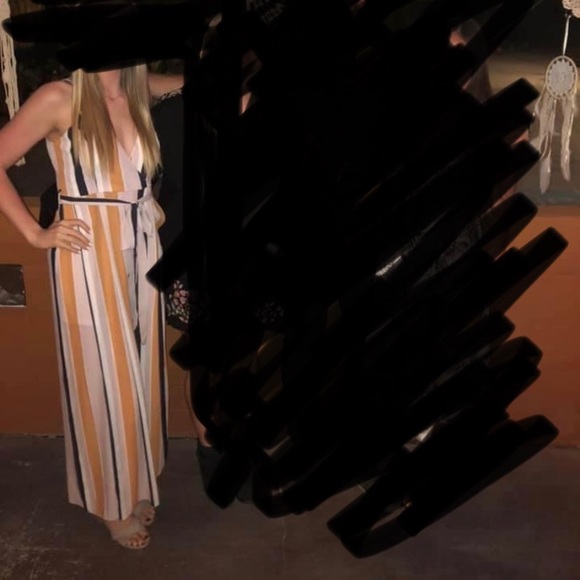 Striped jumpsuit - Picture 3 of 4